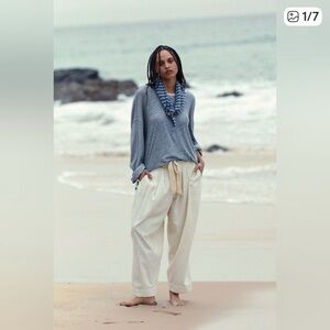 Free People Something About It Pants in Ivory